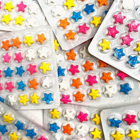 Colorful Stars Candy | Pack of 10 | Tangy Shop - TANGY SHOP