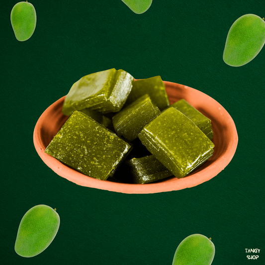 Kacha Mango Slice | Green Aaam Papad | Tangy Shop - TANGY SHOP