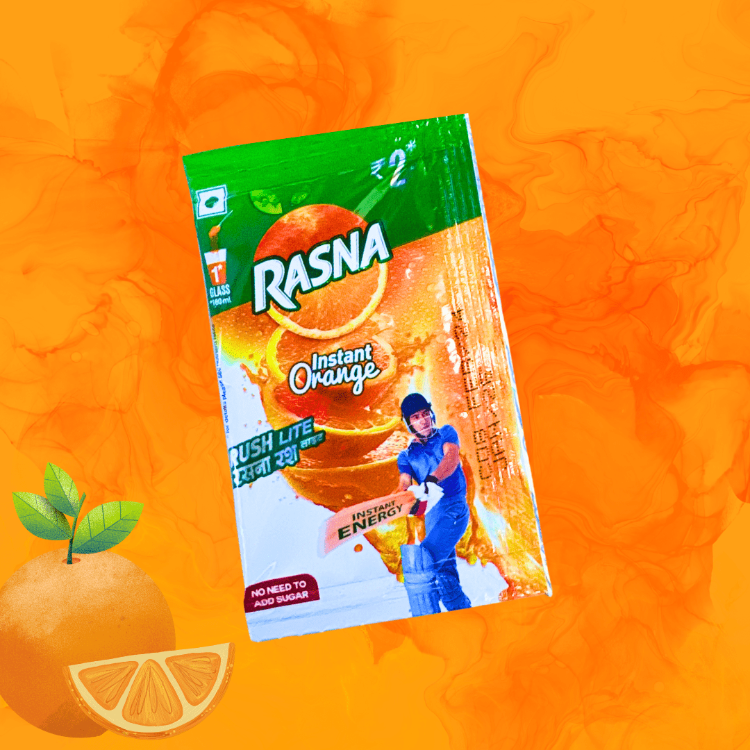 Rasna Orange Flavour | Pack of 24 Pouches | Tangy Shop - TANGY SHOP